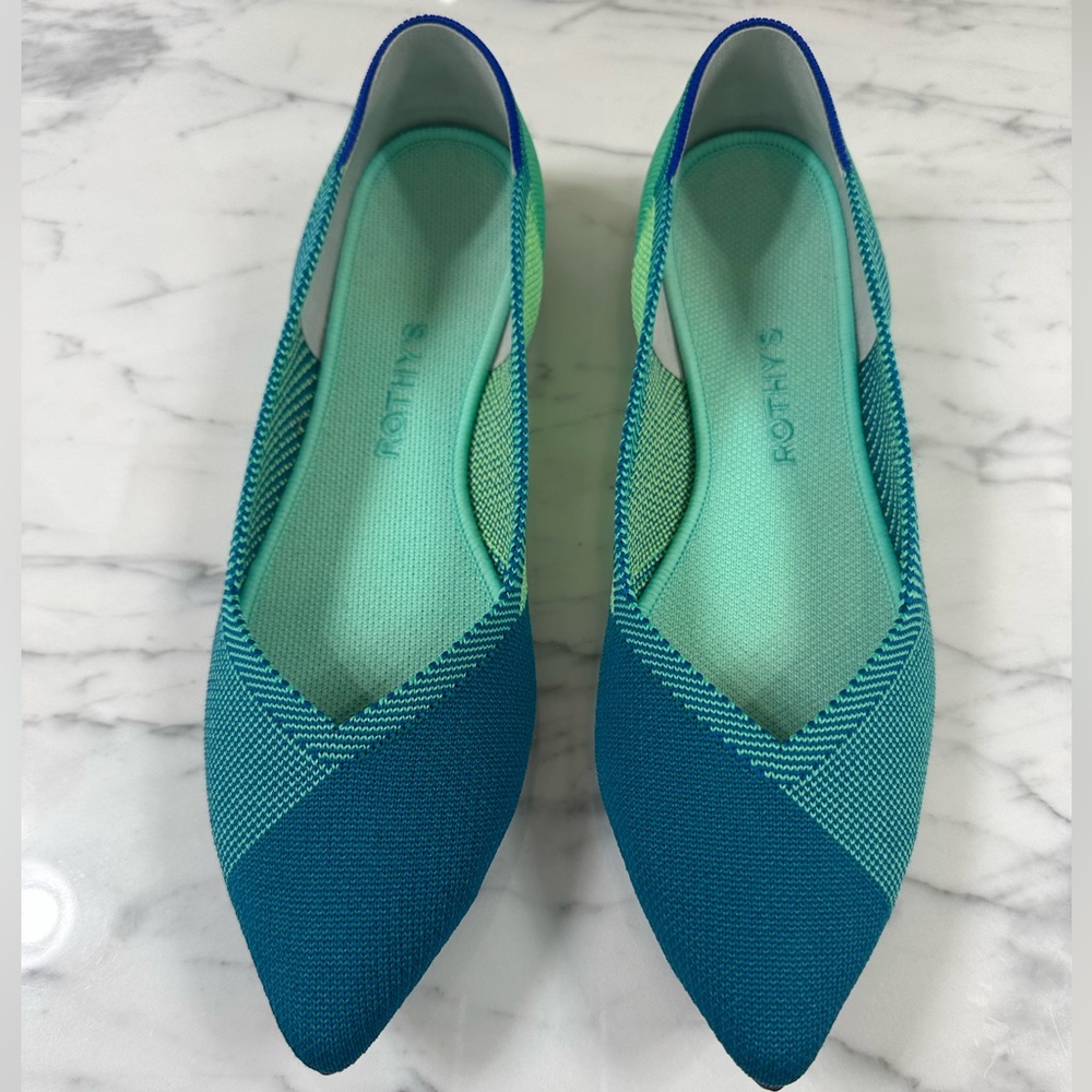 Rothy’s Point in Blue Jade - Size 11